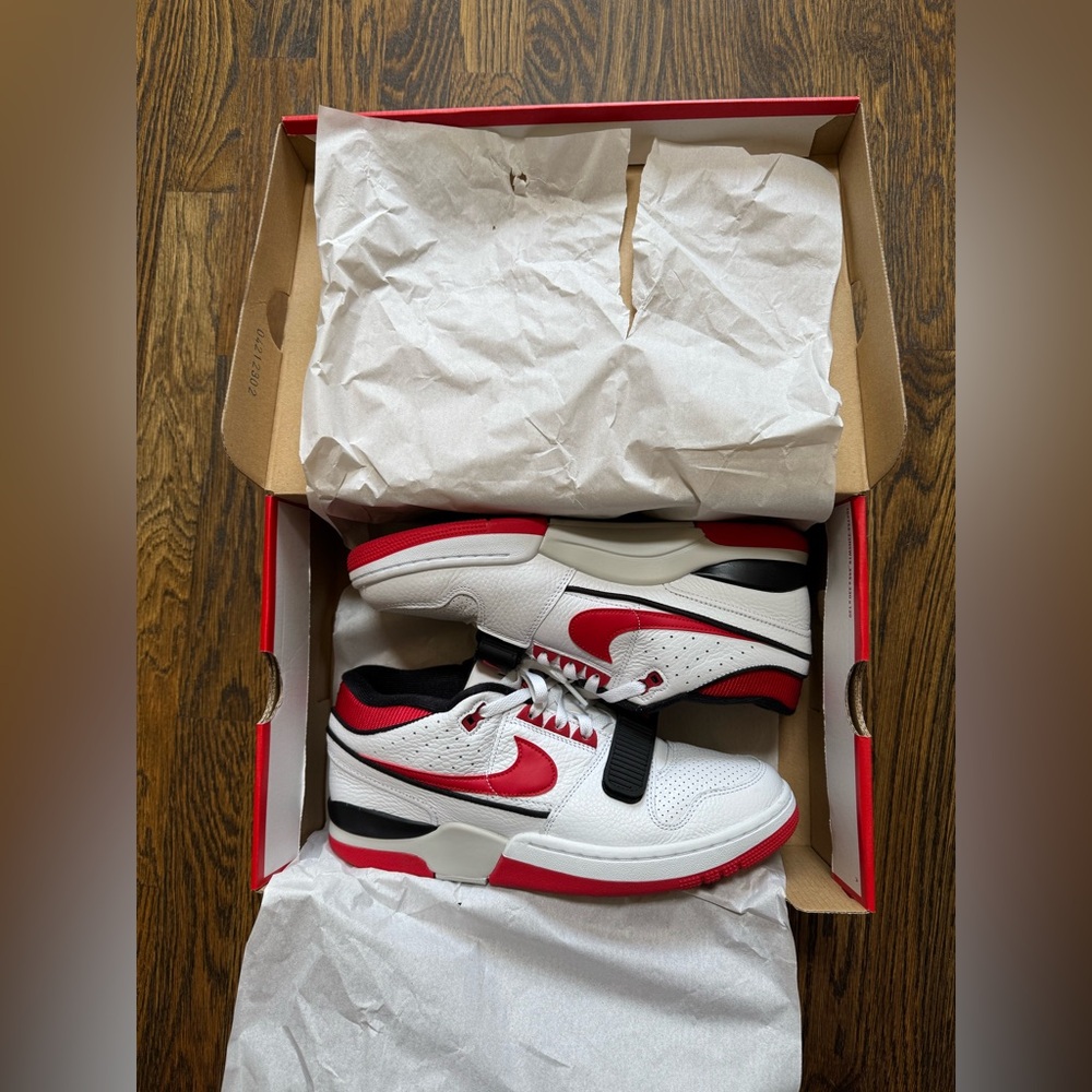 Men’s Nike Alpha Air Force 88 Sneakers University Red & White original packaging